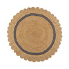Rond jute vloerkleed - Grazo Naturel/Grijs  - thumbnail 1