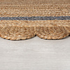 Rond jute vloerkleed - Grazo Naturel/Grijs  - thumbnail 3