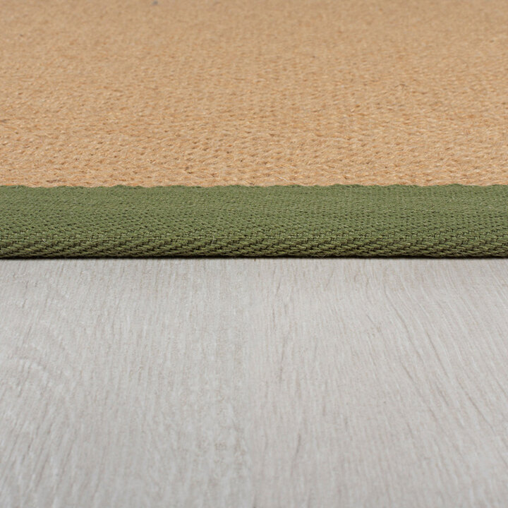 Jute loper - Herro Naturel/Groen 