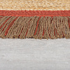 Rond jute vloerkleed - Kahano Naturel/Terracotta  - thumbnail 3