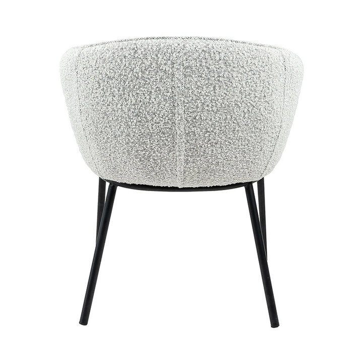 Eetkamerstoel - Duke Zwart/Wit Gemeleerd