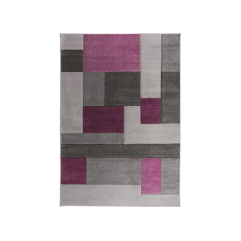 Modern vloerkleed - Hando Cosmos Paars/Grijs - sfeer