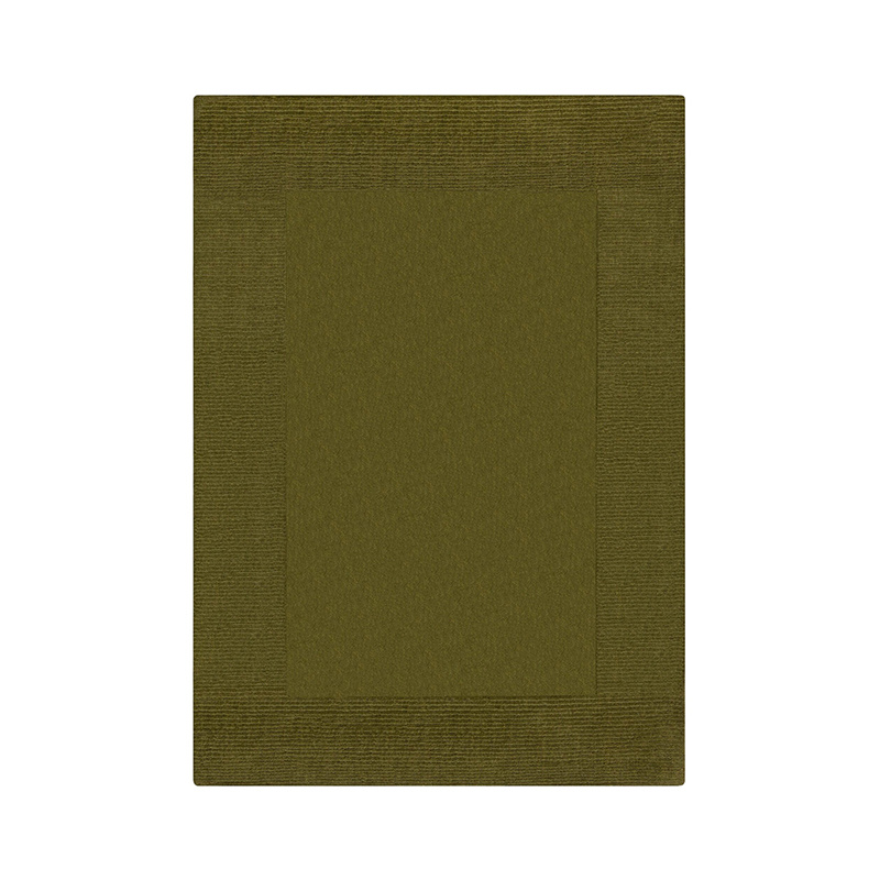 Effen vloerkleed - Tuscano Olijfgroen - sfeer