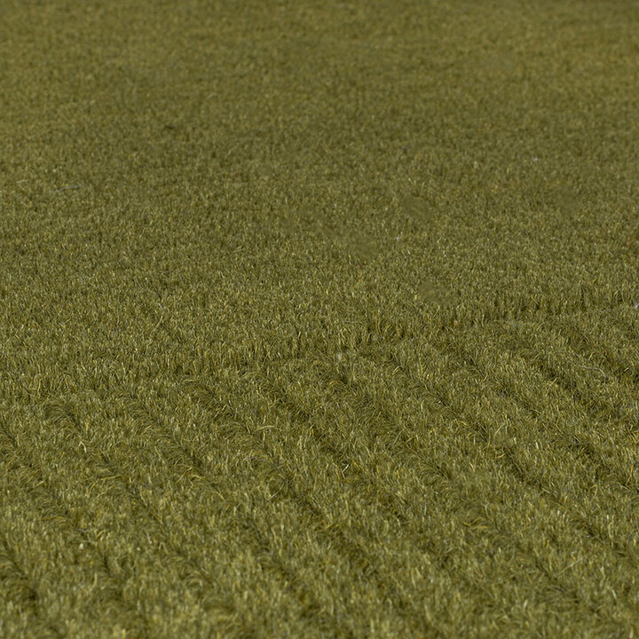 Effen vloerkleed - Tuscano Olijfgroen 