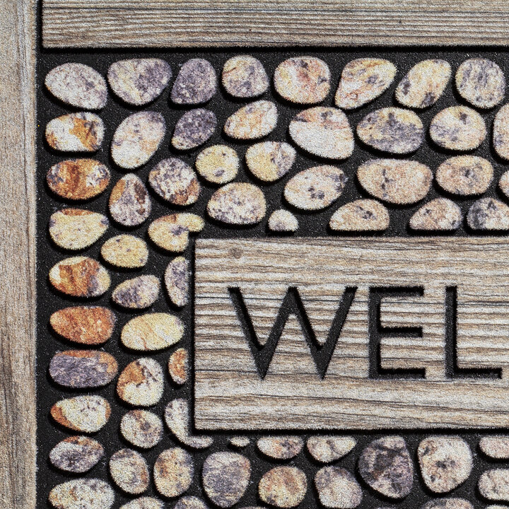 Deurmat buiten - Rixt Welcome Framed Pebbles