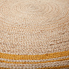 Rond jute vloerkleed - Lunaro Naturel/Okergeel - thumbnail 2