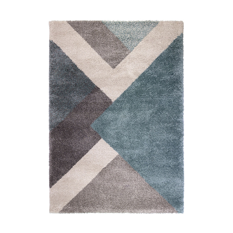 Grafisch vloerkleed - Dakaro Zula Blauw/Grijs - sfeer