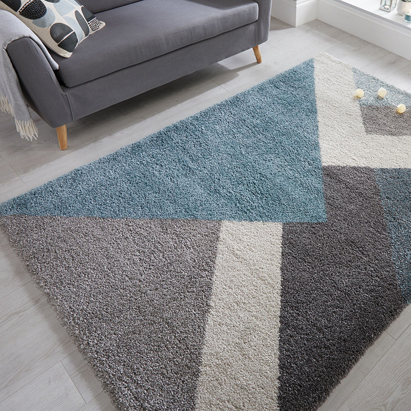 Grafisch vloerkleed - Dakaro Zula Blauw/Grijs