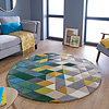 Rond Modern vloerkleed - Illo Prism Multicolor - thumbnail