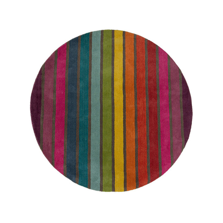 Rond Modern vloerkleed - Illo Candy Multicolor