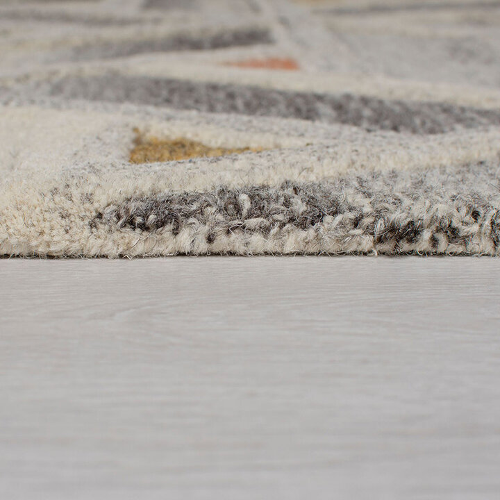 Grafisch vloerkleed - Mado River Grijs