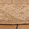 Rond jute buitenkleed - Mavi Medaillon Bruin/Creme  - thumbnail 5