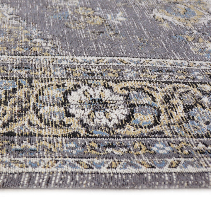 Katoenen vloerkleed - Aurelie Grijs 