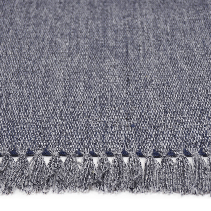 Wollen vloerkleed - Quentin Blauw 