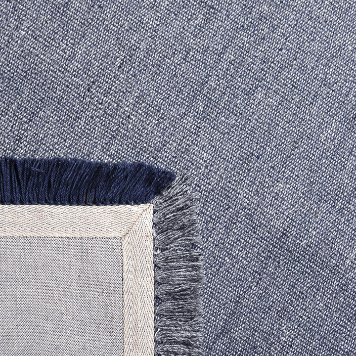 Wollen vloerkleed - Quentin Blauw 