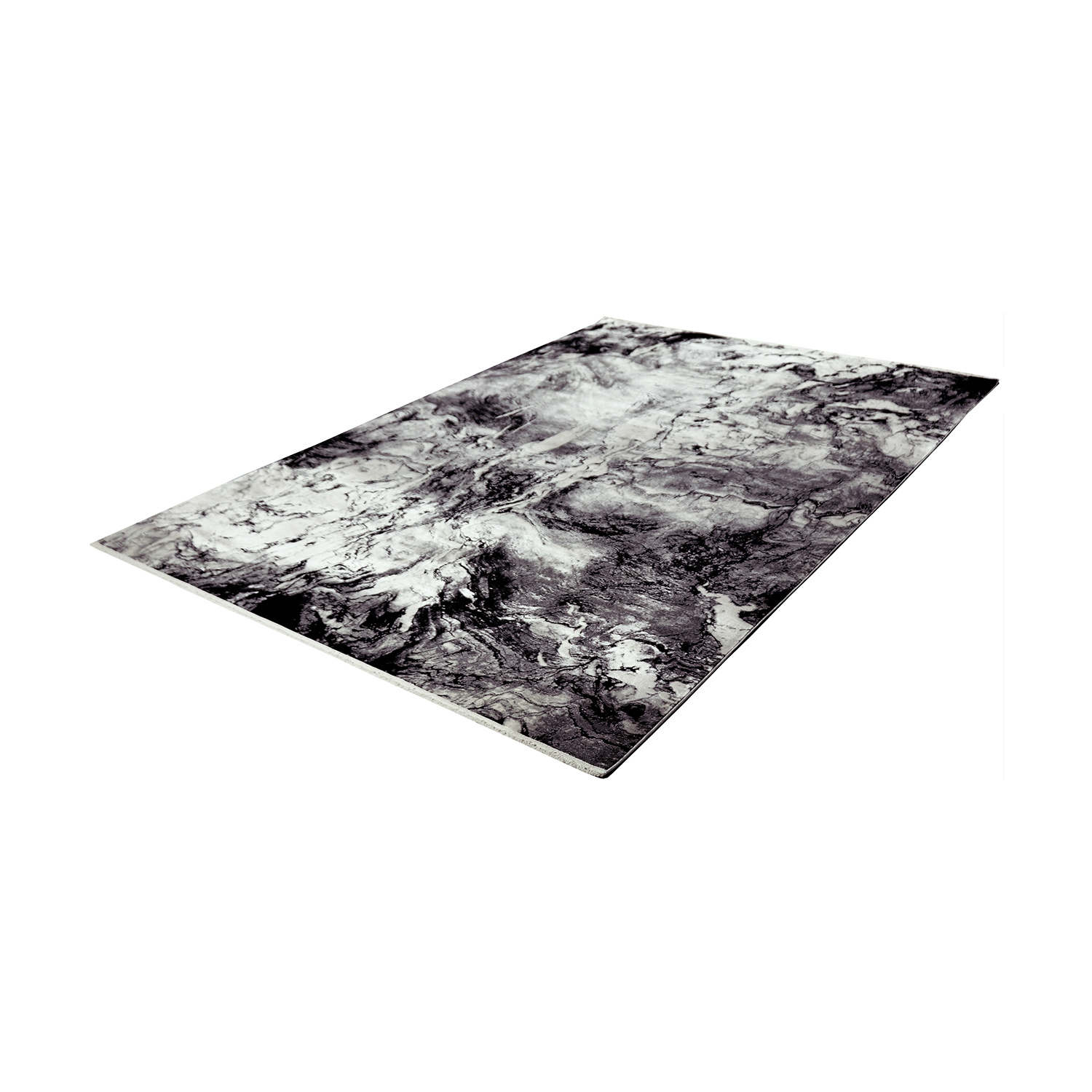 Zacht vloerkleed - Olisa Zwart/Wit - sfeer