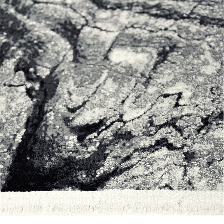 Zacht vloerkleed - Olisa Zwart/Wit 