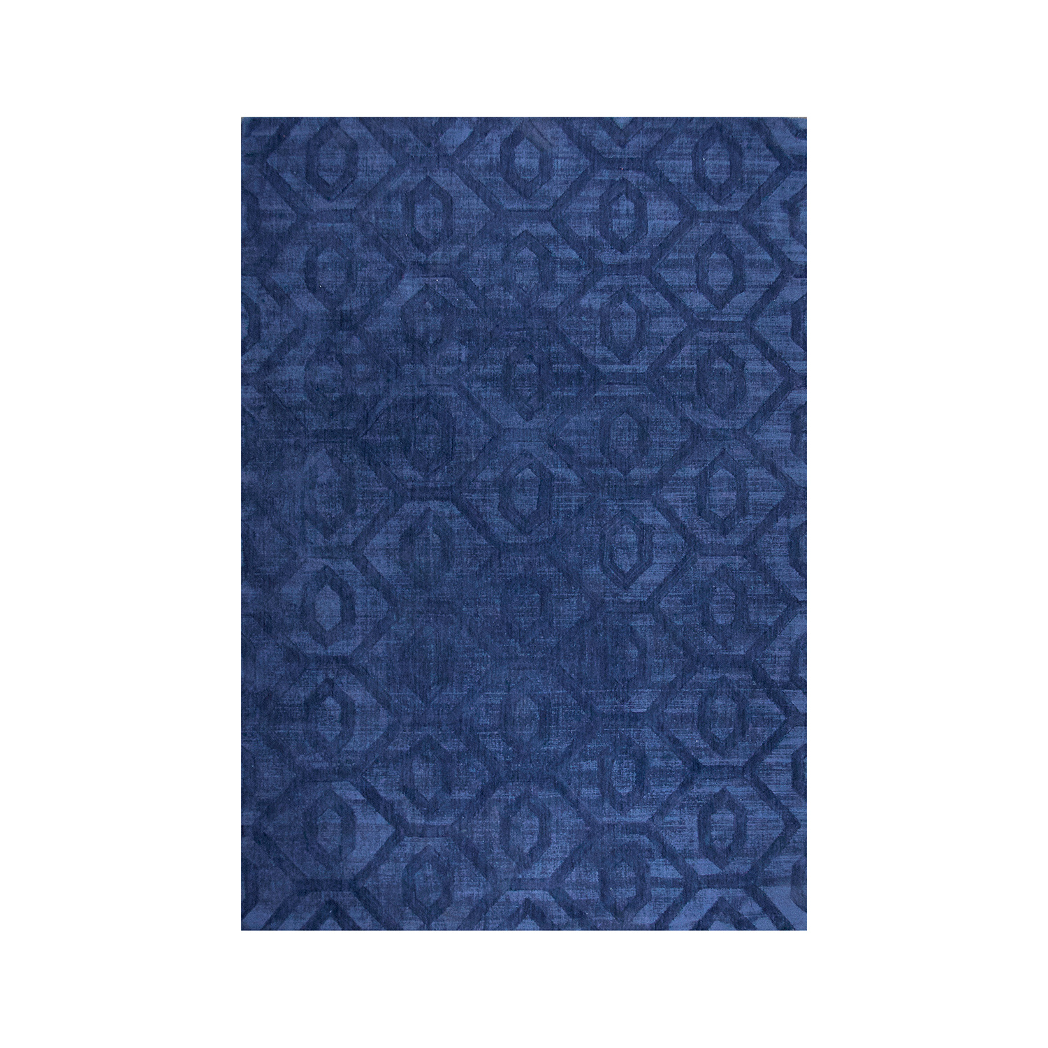 Geometrisch vloerkleed - Hermine Blauw