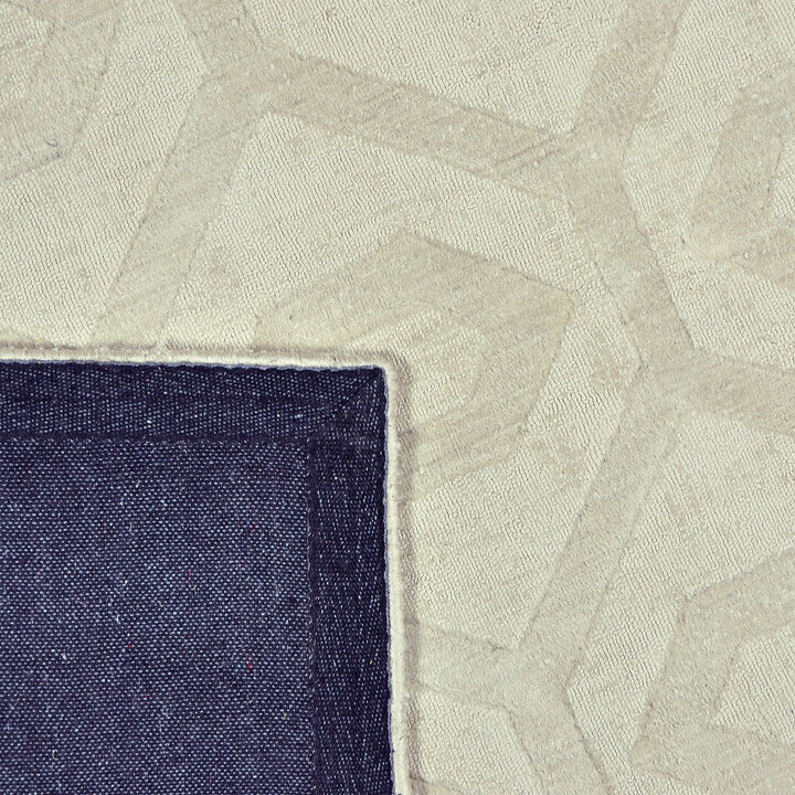 Geometrisch vloerkleed - Hermine Ivoor 