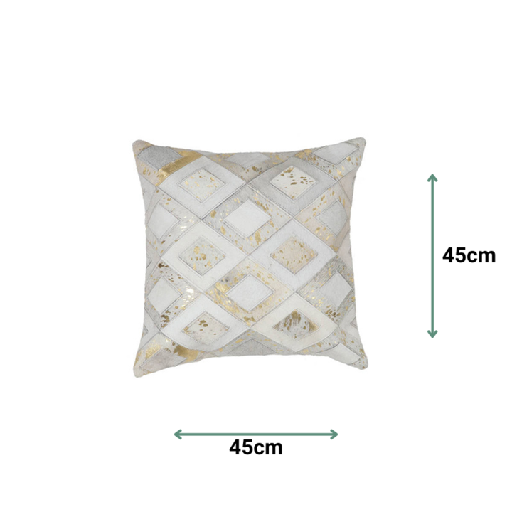 Leren kussen - Soul 110 Ivoor/Goud