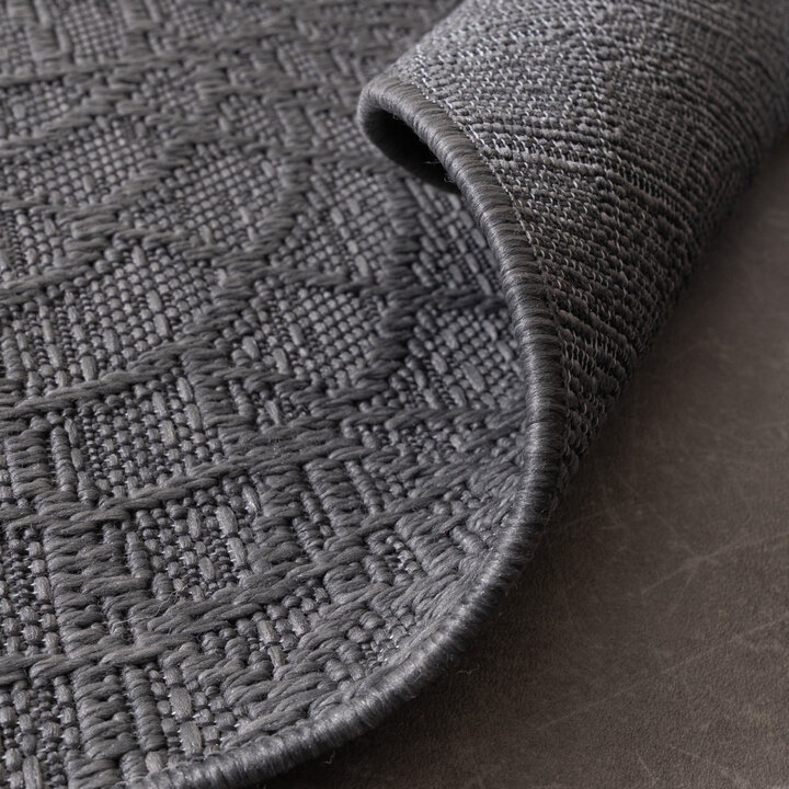 Dywan do wnętrz i na zewnątrz - Dunes Mandala Antracyt