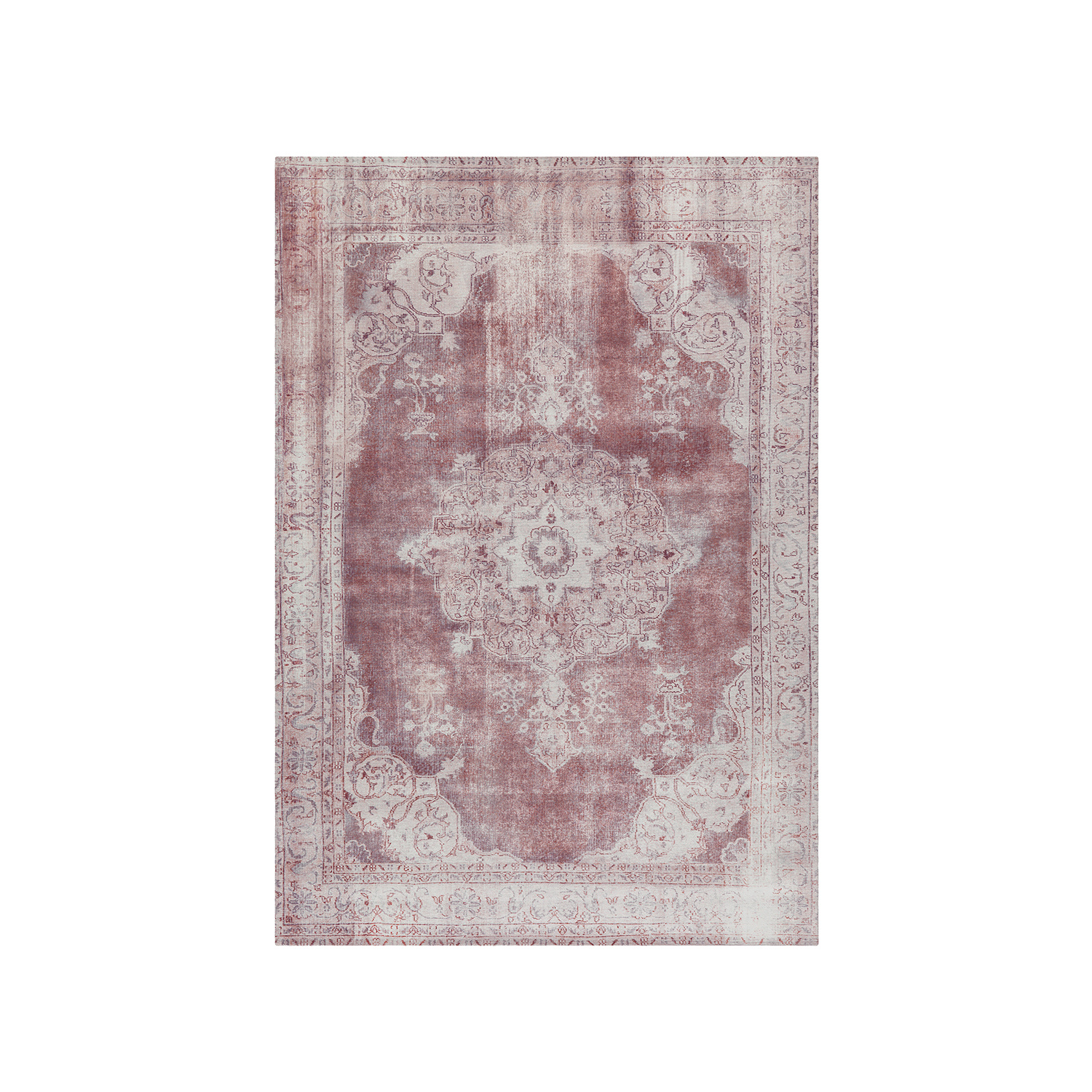 Vintage vloerkleed - Vanessa 8400 Ivoor/Rood - sfeer