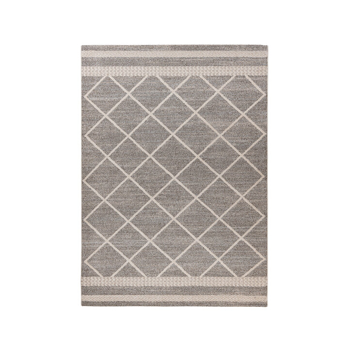 Geometrisch vloerkleed - Rhombo Lines 225 Bruin/Beige 