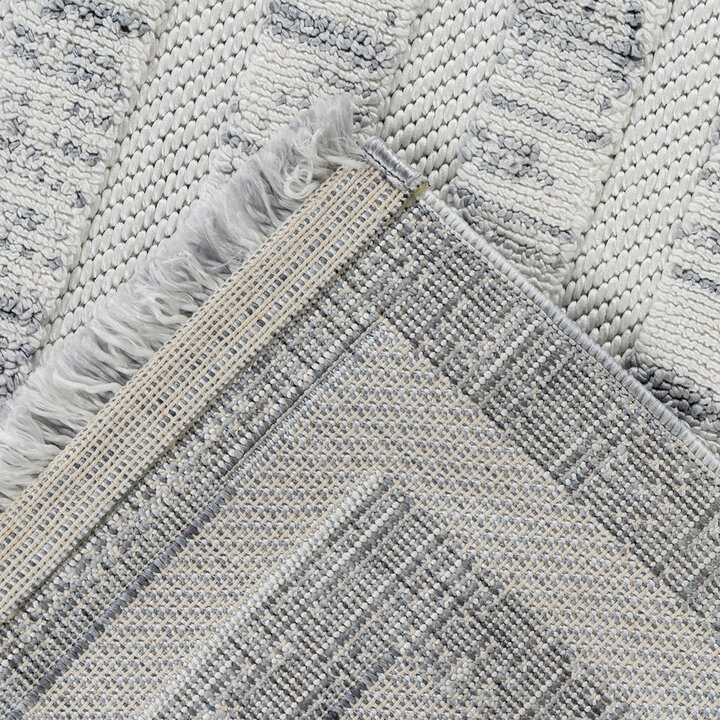 Modern vloerkleed - Sari Borders 125 Grijs 