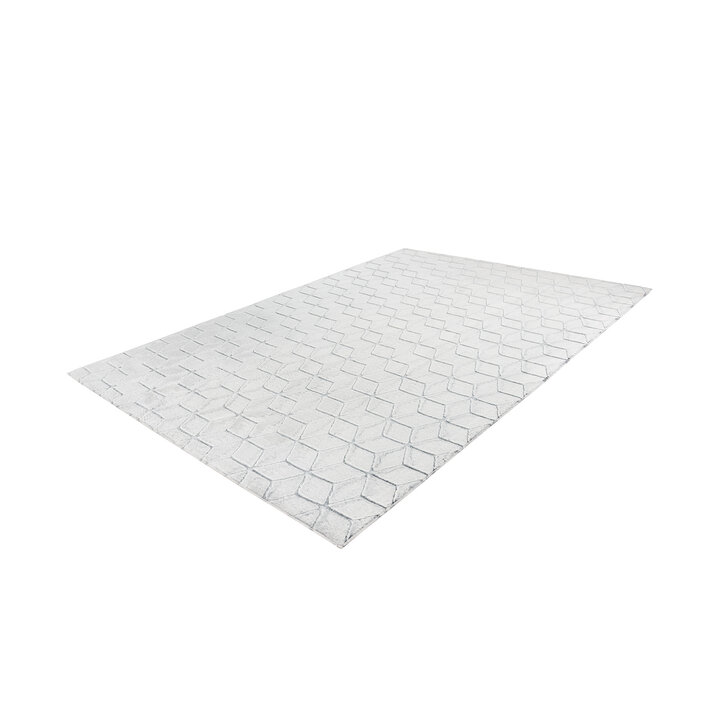 Geometrisch vloerkleed - Vica Geo 125 Wit/Antraciet 