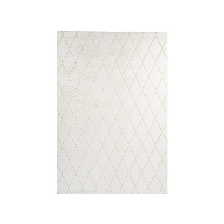 Geometrisch vloerkleed - Vica Lines 225 Wit/Creme 