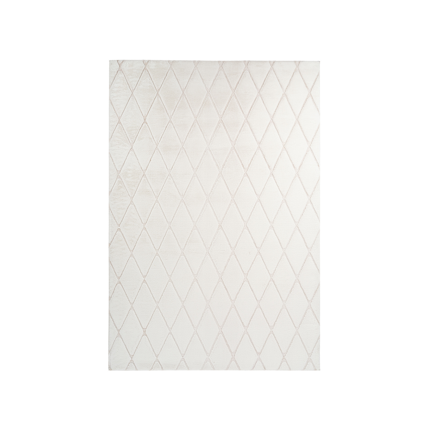 Geometrisch vloerkleed - Vica Lines 225 Wit/Creme - sfeer