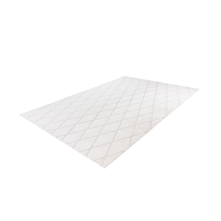 Geometrisch vloerkleed - Vica Lines 225 Wit/Creme 