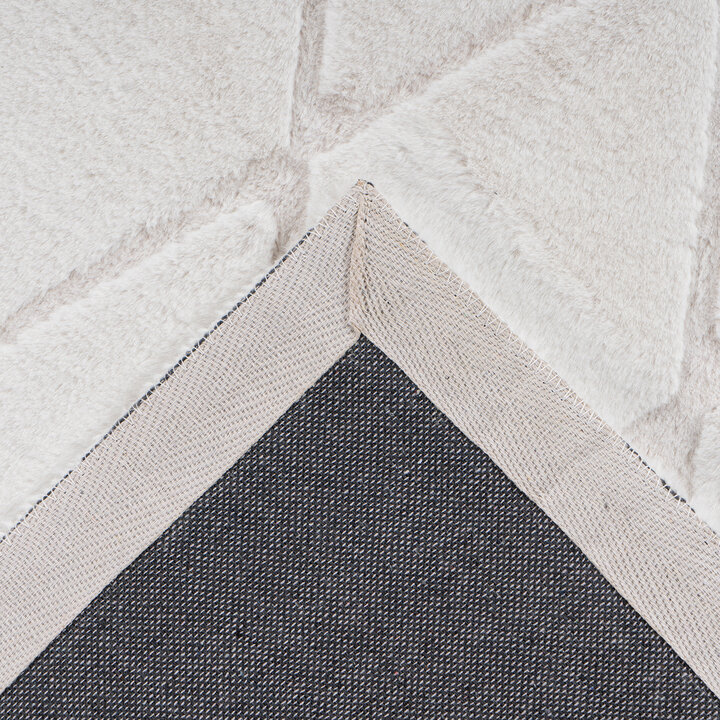 Geometrisch vloerkleed - Vica Lines 225 Wit/Creme 