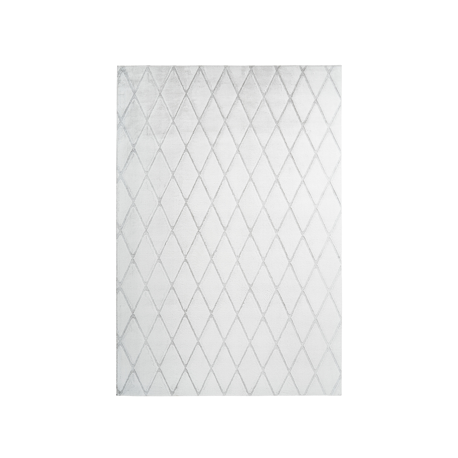 Geometrisch vloerkleed - Vica Lines 225 Wit/Grijsblauw - sfeer