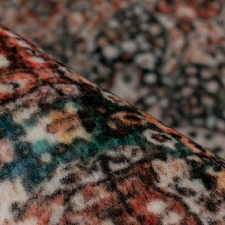 Oosters vloerkleed - Sarah  Medaillon 200 Rood/Zwart