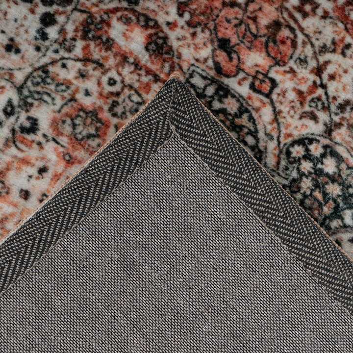 Oosters vloerkleed - Sarah  Medaillon 200 Rood/Zwart