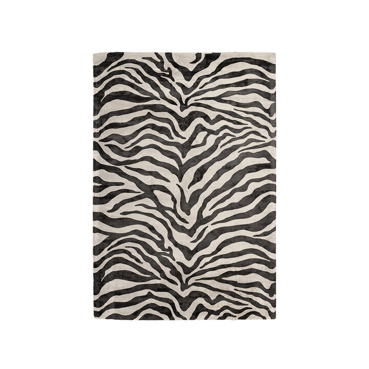 Modern vloerkleed - Sinan Zebra 125 Zwart/Wit 