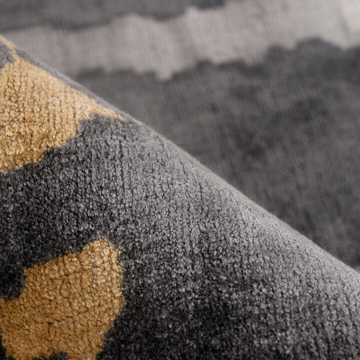 Modern vloerkleed - Sinan  Grunge 225 Grijs/Goud  