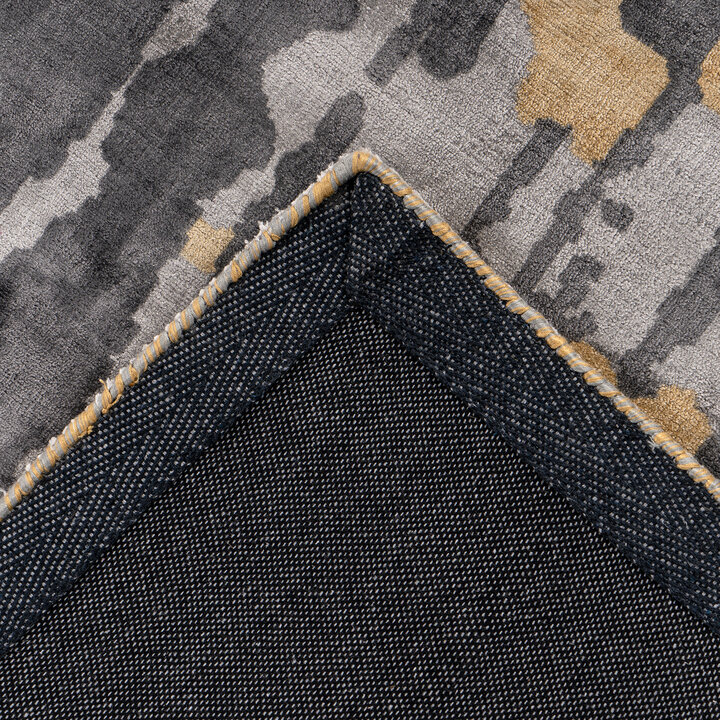 Modern vloerkleed - Sinan  Grunge 225 Grijs/Goud  