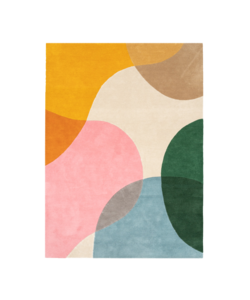 Wollen abstract vloerkleed - Clarice Multicolor 