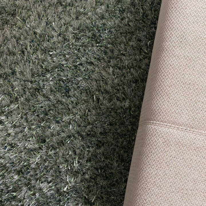 Rond shaggy vloerkleed - Grace Groen