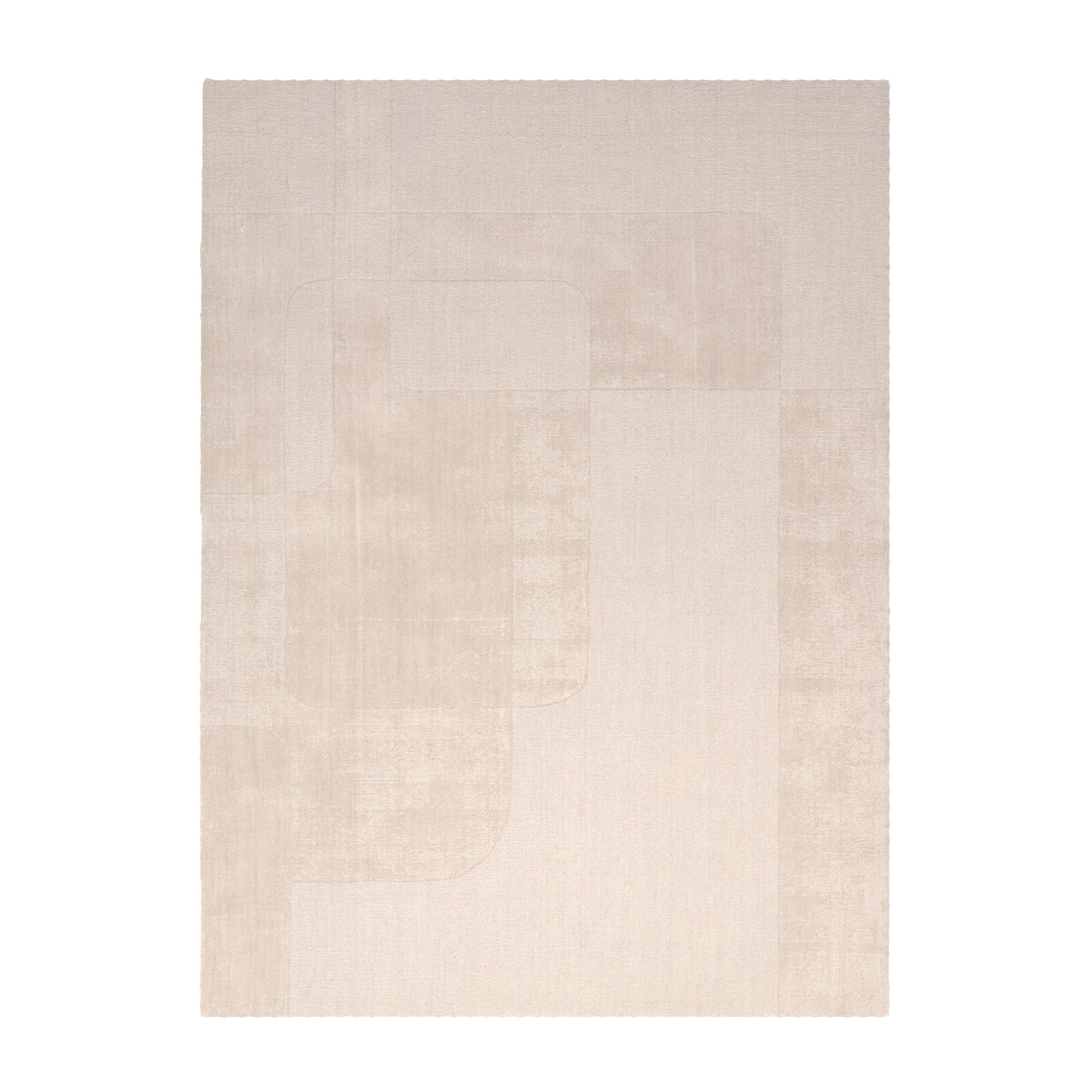 Wollen vloerkleed - Giselle Abstract Creme - sfeer