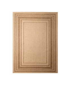 Jute buitenkleed - Mavi Border Creme/Bruin 