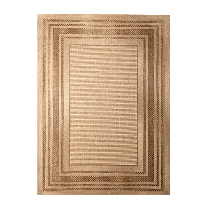 Jute buitenkleed - Mavi Border Creme/Bruin 