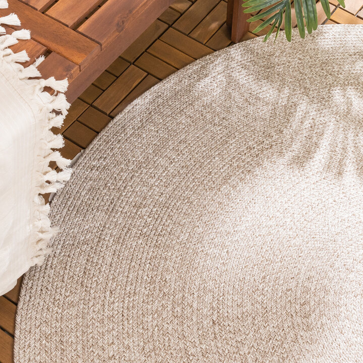 Rond binnen- & buitenkleed - Bali Beige