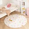 Rond wasbaar kindervloerkleed - Evi Confetti Multicolor - thumbnail