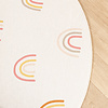 Rond wasbaar kindervloerkleed - Evi Rainbow Multicolor - thumbnail 4