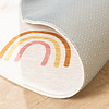 Rond wasbaar kindervloerkleed - Evi Rainbow Multicolor - thumbnail 6