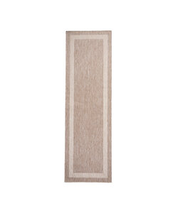 In- & Outdoor loper - Sierra Border Beige/Creme