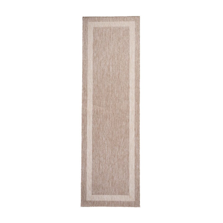 In- & Outdoor loper - Sierra Border Beige/Creme